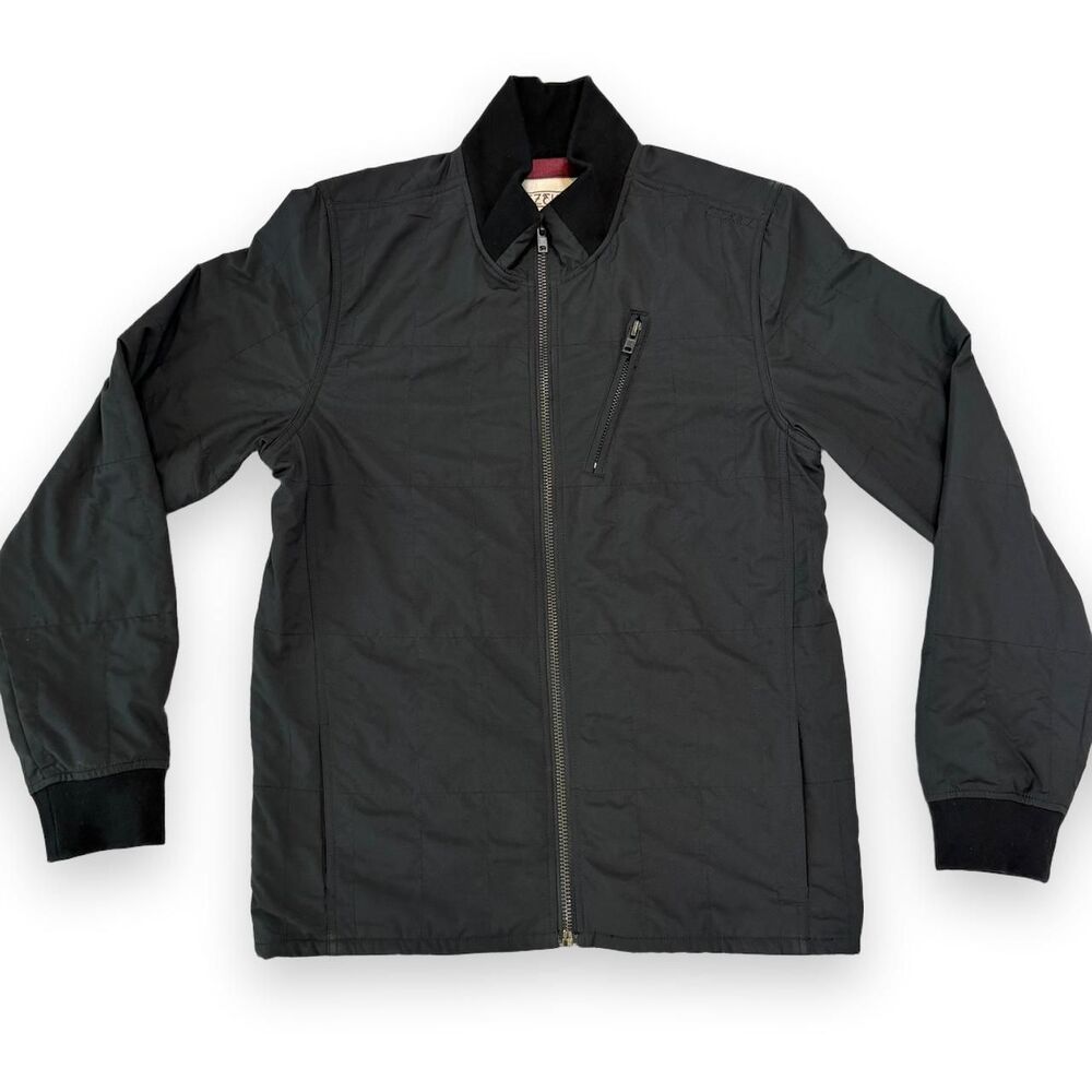 Ezekiel Men’s Black Bomber Jacket Large Red Lined Full Zip Streetwear